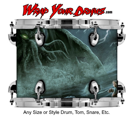 Buy Drum Wrap Cthulhu Lightning Drum Wrap