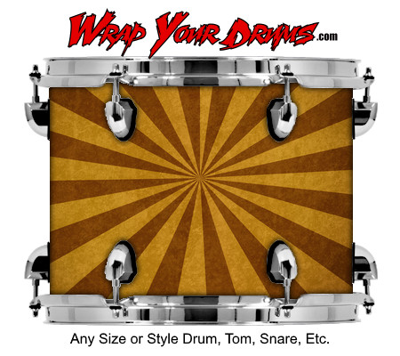 Buy Drum Wrap Grunge Burst Drum Wrap