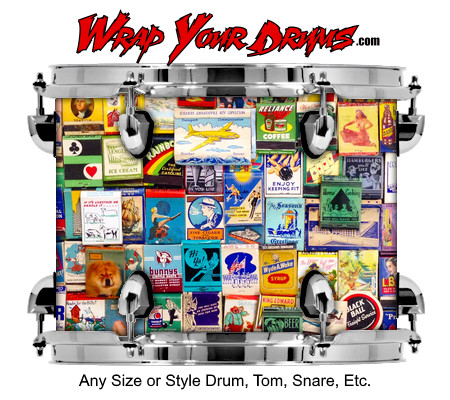 Buy Drum Wrap Americana Collage Drum Wrap