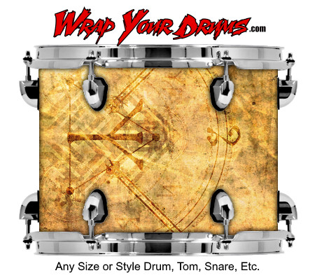 Buy Drum Wrap Psycho Symbol Drum Wrap